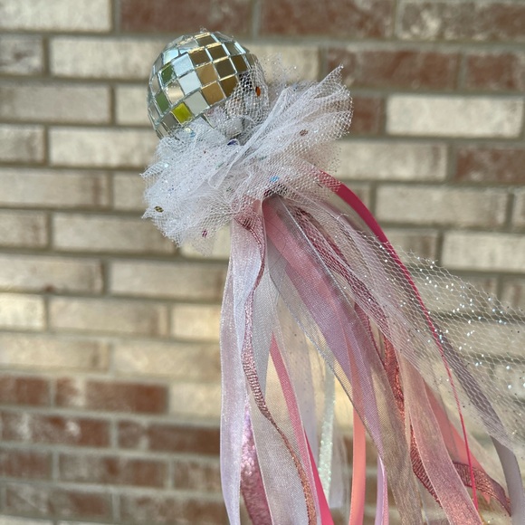 Groovy Mirrored Disco Ball Halloween Wand / Magic Bat Wand, Cinderella Princess - Picture 3 of 13